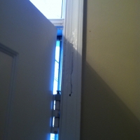 Termite Damage to Front Door Frame Molding